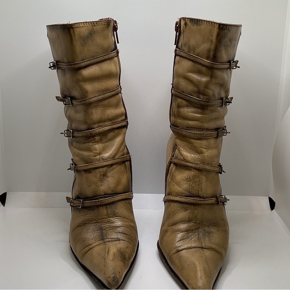 El Dantes vintage leather stiletto boot. Size 38 (EU) - Picture 3 of 12